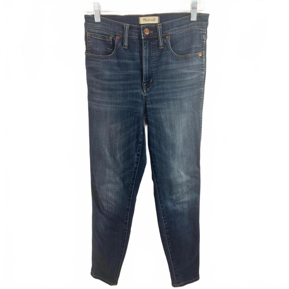 Madewell 10” High Rise Skinny Jeans - Dark Blue Size 27